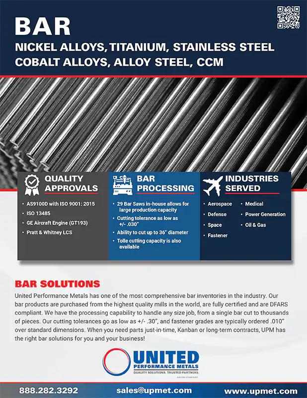 Metals in Bar Form Line Card